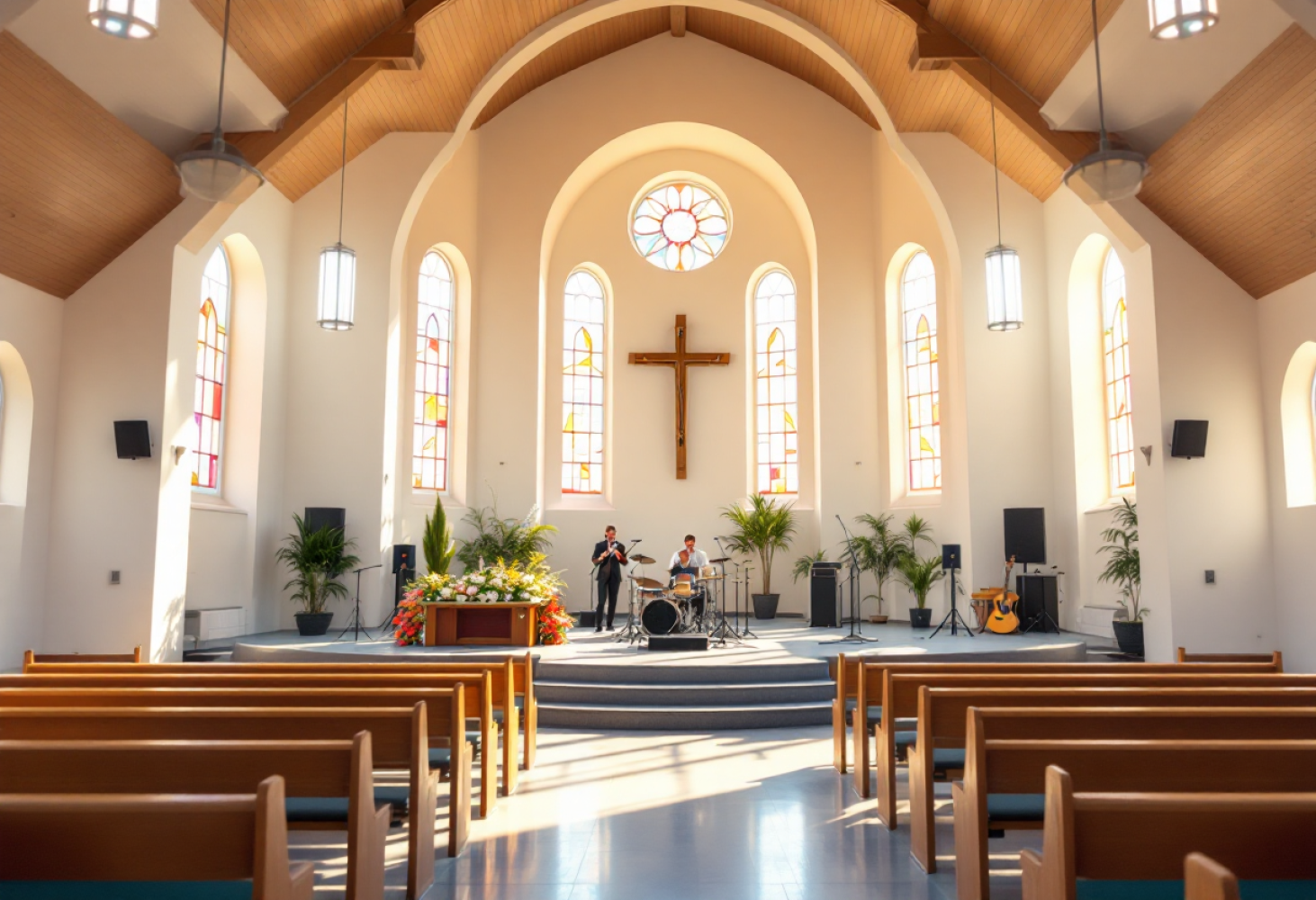 Kirchen-Setup für eine Freikirche